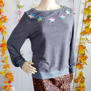 NWOT WILDFOX SWEATSHIRT REINBOW STARS